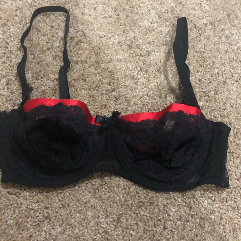 COPY - Red and black bra